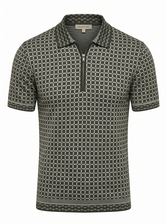 Classic Check Polo Green - Old Money Style BTH Apparel