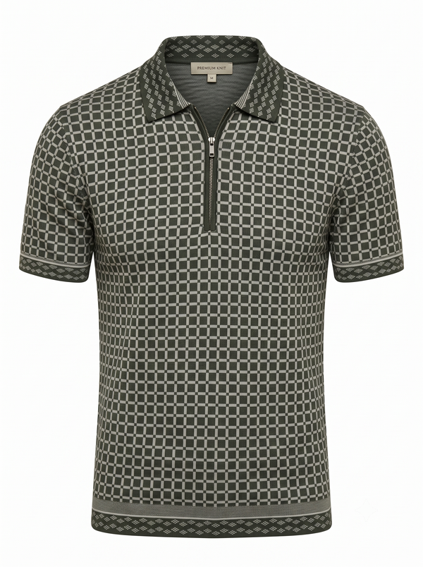 Classic Check Polo Green - Old Money Style BTH Apparel