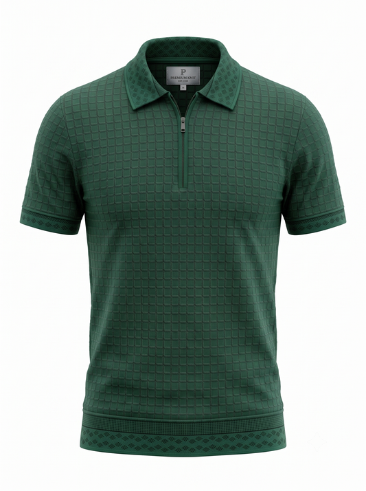 Emerald Textured Polo - Premium Knit BTH Apparel