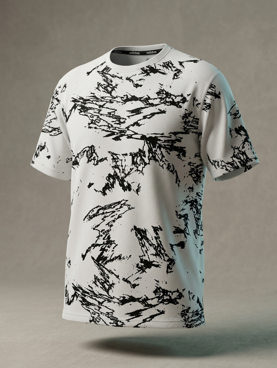 Men's Abstract Marble Graphic Printed T-Shirt M,L,XL